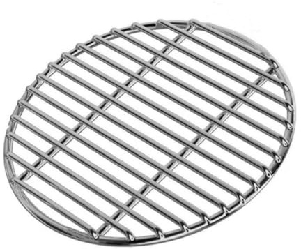 Parrilla redonda de acero inoxidable para barbacoa, para camping, pícnic, jardín (43 cm)