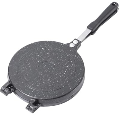 Parokise a Doppio Lato Padella Antiaderente Pancake Padella Non Bastone Ideale per Cucinare Tortilla Spagnole E Frittata (negro)