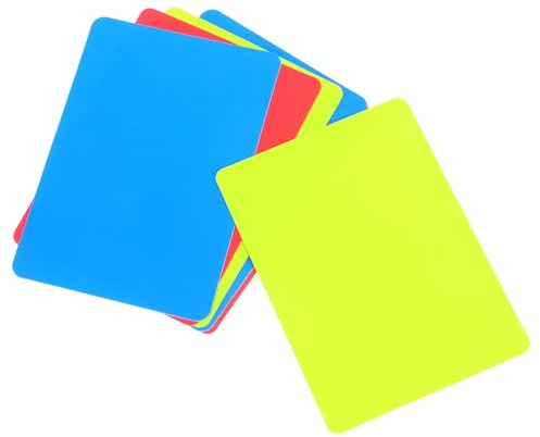 TOYZFRIENDY Carton Arbitre Handball en PVC, Cartes Officielles Sportives 6pcs pour Compétition en Salle, Équipement Léger Améliorant L'efficacité de L'arbitre