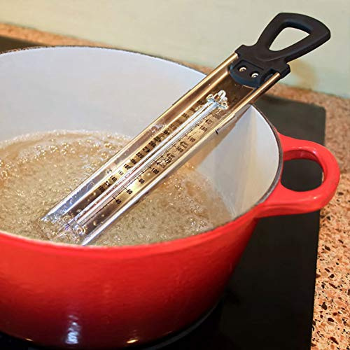 CFTGIW Fahrenheit Celsius ℉/℃ Double Scale Display Household Kitchen Hanging Candy Thermometer and Double Use Display Read Housing High Made of and PVC in ThermometerKitchen