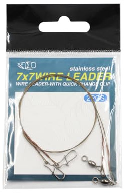 Invisible Fishing Wire Leader Stainless Steel Construction Flexible Twist Resistant Design for Trout Salmon Angling Professional Steel Leader Line Corrosions-Resistant Abrasion Multiple Lengths for