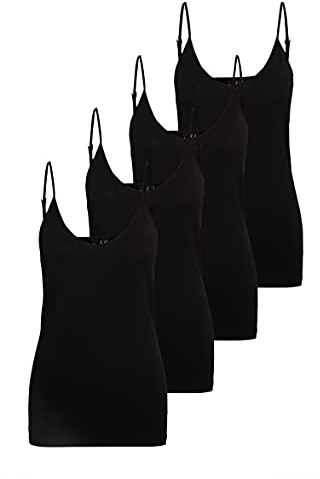 VERO MODA Vmmaxi My Soft V Singlet Noos Top pour Femme - Noir - XS