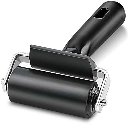 Rubber Roller, Ideal for Anti Skid Tape Construction Tools, Print, Ink and Stamping Tools (Black, 6.5CM)
