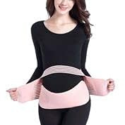 Cinturón de embarazo de maternidad del Reino Unido Apoyo lumbar de la cintura de la banda del vientre de la cintura (rosa, M)