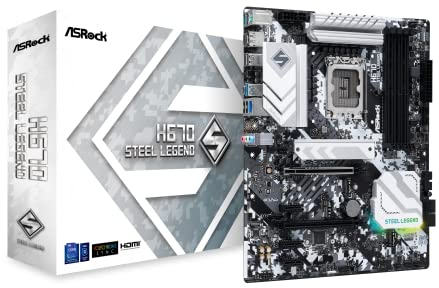Asrock H670 STEEL LEGEND, Intel H670, 1700, ATX, 4 DDR4, HDMI, DP, 2.5GB LAN, PCIe5, 3x M.2