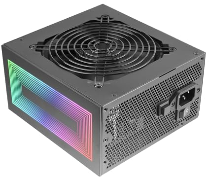 Mars Gaming MPB750S, Fuente Alimentación ATX ARGB 750W, 6 Años de Seguridad, 80Plus Bronze 230V EU, 90% Eficiencia, Ventilador 120mm AI-RPM, Iluminación ARGB MB Control, Tecnologías DC-DC y SMD, Negro