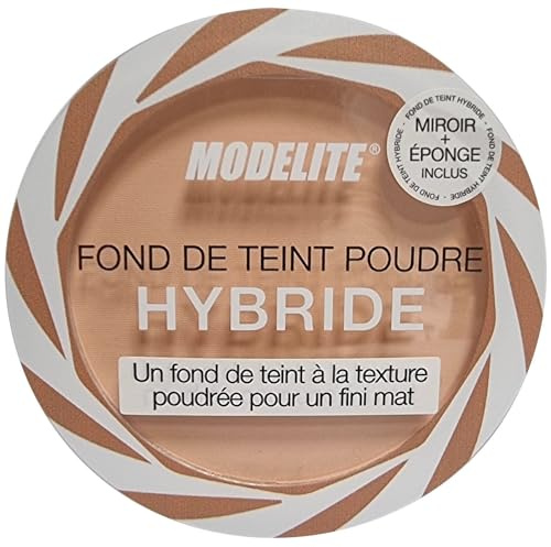 Fond de teint en poudre, couleur beige clair, miroir et éponge inclus, 10 Gr