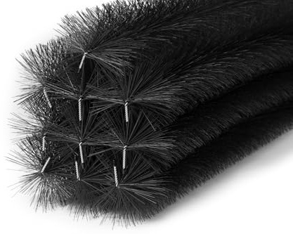 Forega Ø15cm Spazzole Grondaia 10–30m | Anti-Foglie e Martore | Per Grondaie e Pannelli Solari | Zincato/Inox. 18m Un Filo di acciaio inossidabile | Protezione di grondaie e pannelli solari |