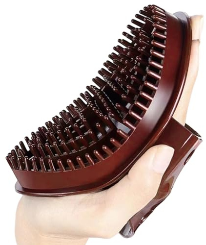 Acunny Meridian Brosse pour le corps | Peigne de relaxation | Brosse ergonomique en silicone légère pour la détente | Appareil de massage manuel pour la douche et les soins à domicile