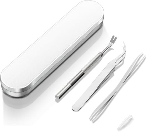 3PCS Tick Remover Tools for Dogs, Stainless Steel Tick Remover Set for Humans, Animals, Cats, Pets Durable Portable (Complete Tool Kit with Tweezers, Shovel, & Metal Storage Box)