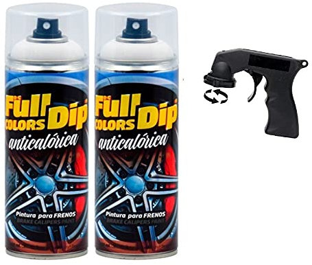 AutoFullCar - FullDip - Pintura ANTICALORICA - Pinzas de Freno - 7 Colores Diferentes - Spray 400ml unidad - (Blanco)