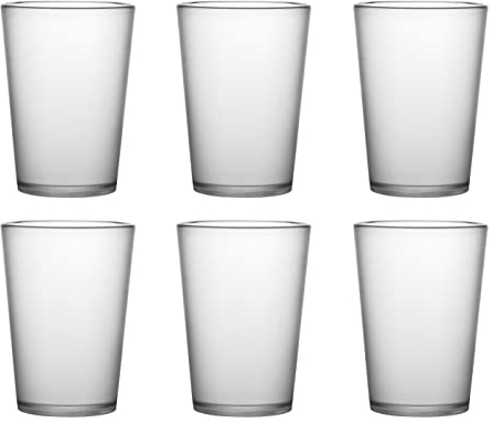 Garnet Satinato Bicchiere Riutilizzabile “Akua satinato Set da 6 Pezzi – Lavabile in lavastoviglie-25 Bordo/ 20 cl a Servizio-Made in Italy, Plastica