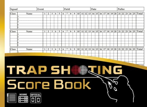 Trap Shooting Score Book: Trap Shooting Score Sheets, Trap Shooting Game Score Record Log Book
