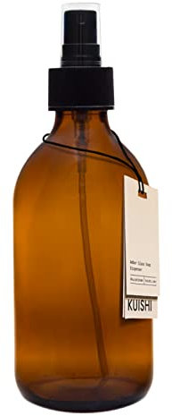 Kuishi Vaporisateur atomiseur en verre ambré [300ml], vaporisateur de parfum en verre idéal pour les parfums, le sommeil et les vaporisations d'ambiance (sans BPA)