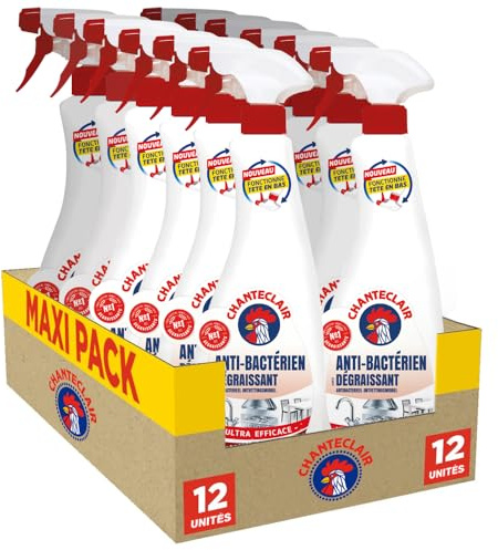 Chanteclair - Spray Dégraissant Antibactérien 12x600 ml