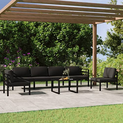 KTHLBRH Set di mobili da giardino per terrazze, mobili da balcone, 7 pezzi