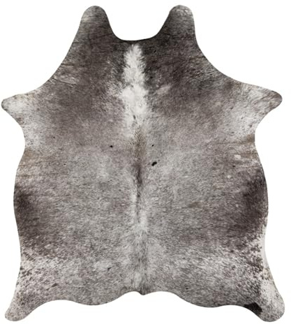 Enigmaire Kuhfell Teppich Kunstfell,Teppich Aus Rindsleder,Kunstfaser Teppich Rinderfell,Realistisches Aussehen,Modisch Und VerschleißFest,UnregelmäßIges Muster,Geeignet FüR Vor Den Kamin