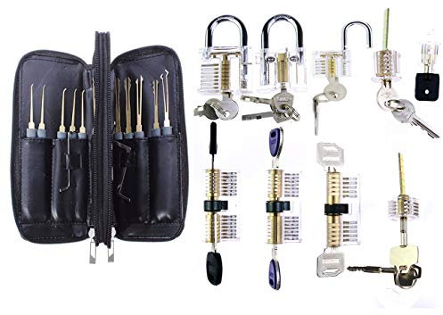 TPM Go 9-teiliges Set mit 24 Dietrichen und Profi-Werkzeugen.