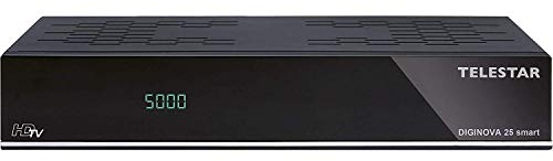 TELESTAR DIGINOVA 25 Smart HD ricevitore (DVB-S, DVB-S2, DVB-T2 HD, DVB-C, Alexa, PVR Ready, HDMI, USB, CI+), nero
