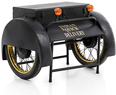 Woodkings® Bar Delivery Car Vintage Design Bartisch Barregal Barschrank Beistelltisch Weinregal Herrenzimmer Büro Partykeller