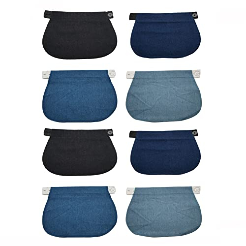 Laonainai 8 Stück Mutterschaft Hosen Extender hosenerweiterung Schwangerschaft Elastic Waist Extender Elastischer Hosenknopf Extender für Schwangere Jeans Hosen Pants (4 Farbe)
