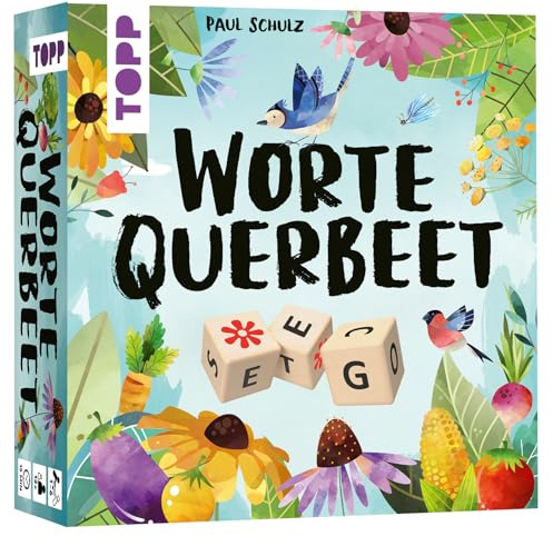 TOPP 18415 Querbeet-Lass Worte Grow Fast Dice Game for Crossword Fans 1-6 People | Ages 10+ | 15 Minutes Playtime