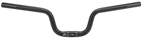 Litepro Manubrio Bici in Lega di Alluminio, Diametro 25,4 Mm/1,0 Pollici, Swallow Alto per Mountain Bike e Brompton, Nero (120mm)