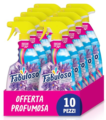 Fabuloso Detersivo Spray Sgrassatore Lavanda 600ml | Detergente Multiuso | 100% Superpotente Multisuperficie | 24 Ore di Profumo | Formula Biodegradabile al 97% | 99% Ingredienti di Origine Naturale*
