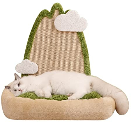 Kratzpappe für Katzen Katzenstreu Katzenkratzbrett One Four Seasons Universelles vertikales Sisal-Katzenkratzbrett Verschleißfestes Katzenklauenbrett ohne Schuppen Katzenspielzeug Katzenspielzeug (SI