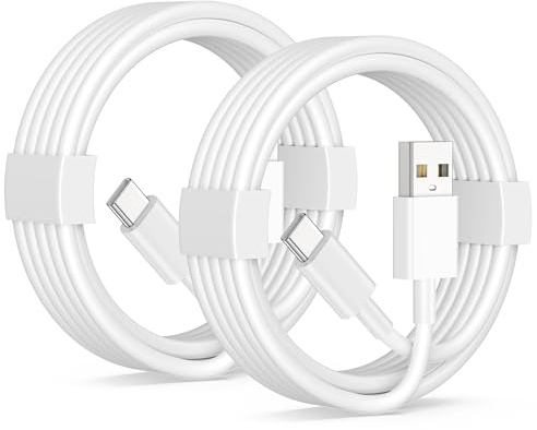 Car Carplay Cable for iPhone 17/17 Pro/Air/17e/16/15 Pro Max/Plus Cable, 2Pack USB A to USB C for CarPlay USBC Cord, iPad, Galaxy, Pixel, Android Accessories Charging Wire Type-C Car Charger Cord 3FT