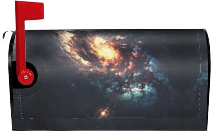 Coperture della cassetta postale della stampa del sistema solare,Decorazione primaverile all'aperto,Design unico per un facile riconoscimento e protezione