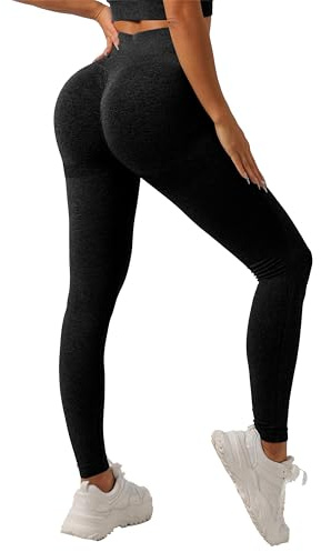 GRECERELLE Leggings de gimnasio para mujer, cintura elástica, suavidad, levantamiento de glúteos, opacos, control de abdomen, pantalones de yoga, entrenamiento, correr, caminar, pantalones para mujer