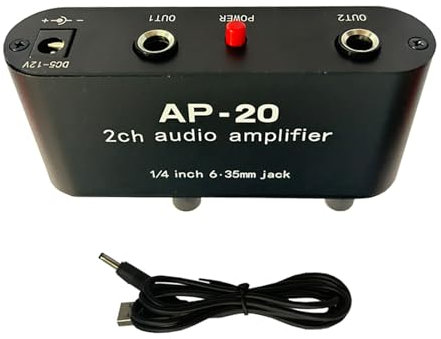 AP20 2-Channel Sound Amplifier Balanced Input Sound Instrument Amplifier Corded Microphone Preamplifier