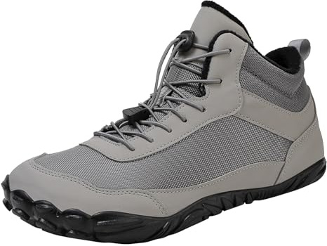 Chaussures pieds nus pour homme - Chaussures larges pour l'hiver - Ergonomiques et anti-douleur - Antidérapantes - Chaussures de jogging pieds nus - Bottines d'extérieur - Chaussures de fitness