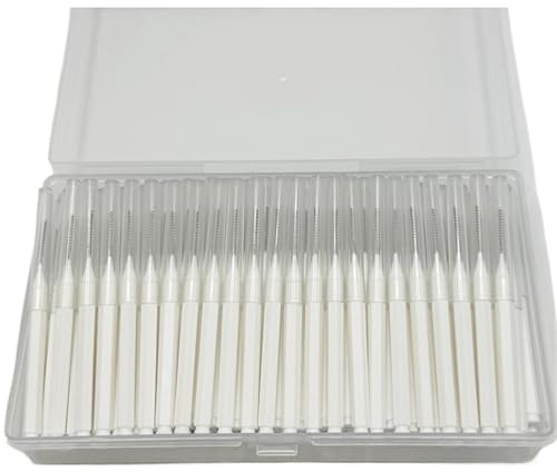 Interdentalborste typ I interdentalborste, 140 st/låda, 0,6 till 1,5 mm, rengöring mellan tänder, munvård, ortodontisk tandtråd formad (140 st vit 0,7 mm)