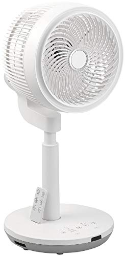 Sichler Haushaltsgeräte Ventilator 3D: Höhenverstellbarer 3D-Raumventilator & Luftzirkulator, Ø 22 cm, 60 W (Ventilator Oszillation, Umluftventilatoren, Klimaanlage)