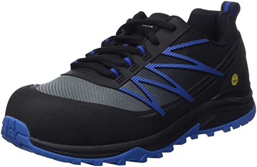 Skechers Herren Puxal ESD Zehenschuh Verbundmaterial BAU-Schuhe, Black Blue, 43 EU