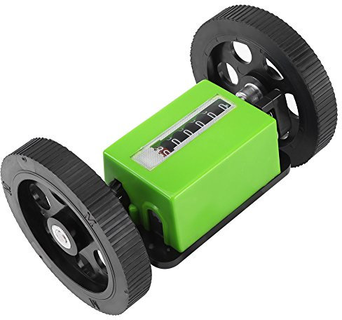 Tissting Contatore di Metro a Rullo, Contatore di Lunghezza Meccanico a 6 Cifre per Misurare Tessuti, Stampa, Pelle Artificiale