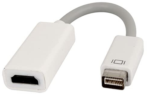 Ruilogod Cable del cable del adaptador de video Mini DVI a HDMI M/F para de IMAC