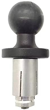 Base De Support à Rotule Support RAM, Adaptateur de Montage à Tête Sphérique en Aluminium Antichoc Support à rotule en Alliage d'aluminium de 25,4 mm pour Guidon De Vélo De Moto Ou Trou De Vis M6