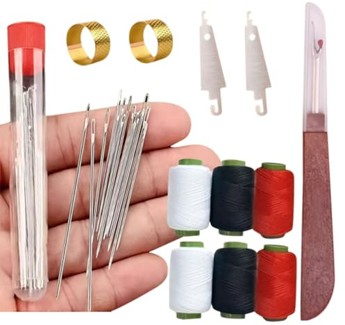 37-teiliges Nähwerkzeug-Set, tragbares Nähset mit schmalen Nadeln und Fäden, Nähzubehör für Anfänger und Profis (37PCS)