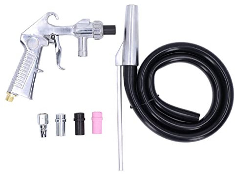 Sandblaster set, sandblaster sandblaster kit slang munstycksanslutning sandblästringsskåp sand sugrör, elverktyg