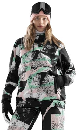 SIROKO - Giacca da Snowboard da Donna W1-W Crest - XS - Multicolore/Nero