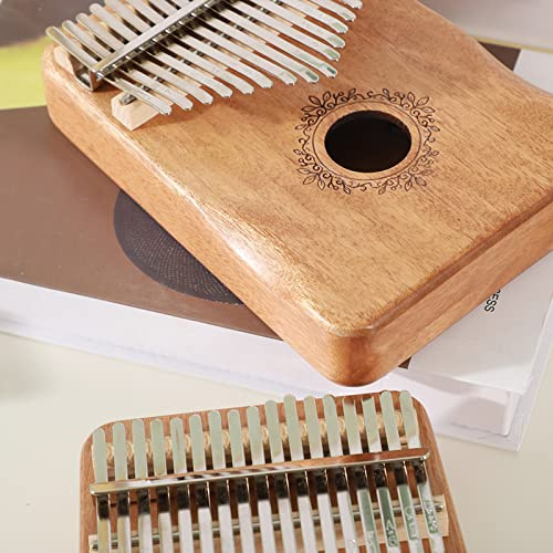 Kalimba, Finger Thumb Piano med Stark Penetrerande Kraft 17-toners Tumpiano Thumb Piano För Vuxna För Musikälskare och Nybörjare (Trä färg)