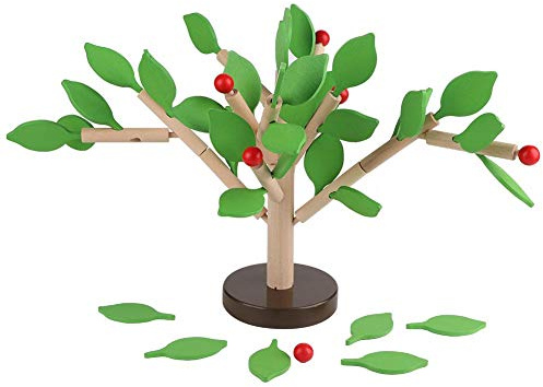 Wood Building Blocks Tree Set DIY Puzzle 3D Wooden Assembled Toys Tile Game for Kids Children Men Preschool Boys and Girls Early Learning Educational Toys Home Office Decor(Green L