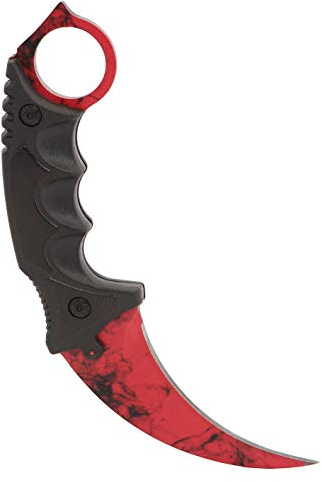 ARIKnives CS GO Karambit Elite - Ruby Doppler - CSGO Knife Skin Counter Strike Global Offensive Jagdmesser - Bundle