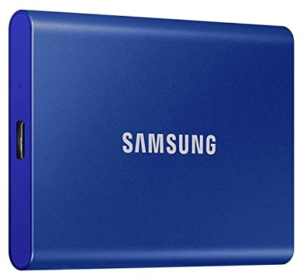 Samsung T7 2TB 3.2 Disco SSD Externo Portátil 1050 Mo Azul