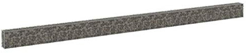 HOMIUSE Gabbione Rete Gabbione Giardino Cesto Gabbione Gabbioni Metallici Per Pietre Parete Gabbione Gabbione Parete Gabbioni Metallici con Copertura in Acciaio Zincato 900x30x50 cm