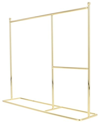 HOMSFOU Doll Clothes Rack for 18 Inch Dolls Mini Fashion Dream Wardrobe Doll Hanger Organizer for Clothes Storage and Dollhouse Bedroom Accessories
