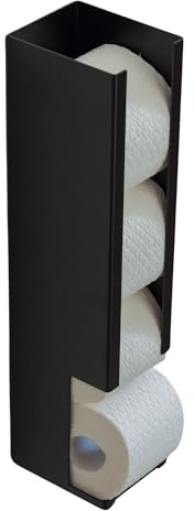 YOUS® Premium Toilettenpapier Reserverollen Spender You´re Welcome (Tiefschwarz)